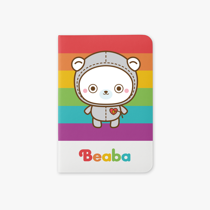 Feliz Ano Todo • Caderneta Beaba Rainbow e Cartão Postal