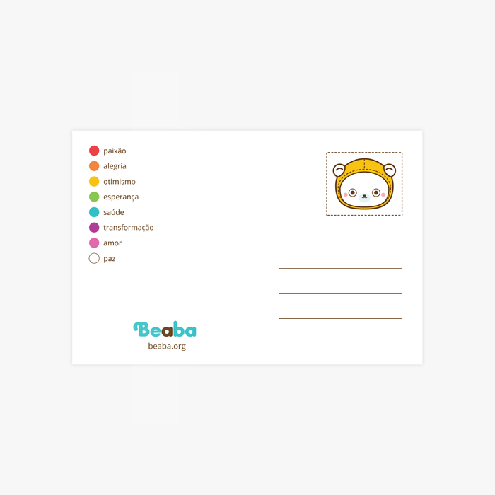 Feliz Ano Todo • Caderneta Beaba Rainbow e Cartão Postal